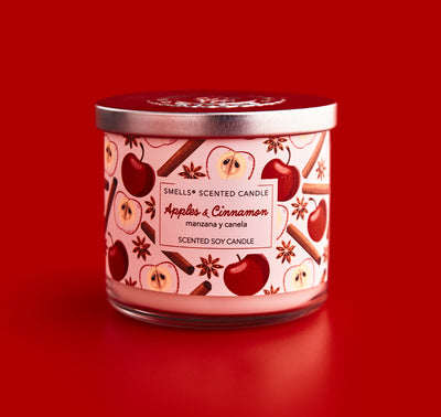 Apple Cinnamon 3-Wick Scented Candle