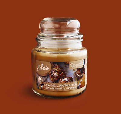 Caramel Cinnamon Bun - Scented Candle 16 oz