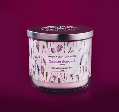 Lavender Chamomile, 3-Wick Scented Candle 16 oz
