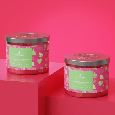 2 Pack - Watermelon Lemonade 3-Wick Scented Candle, 16 oz