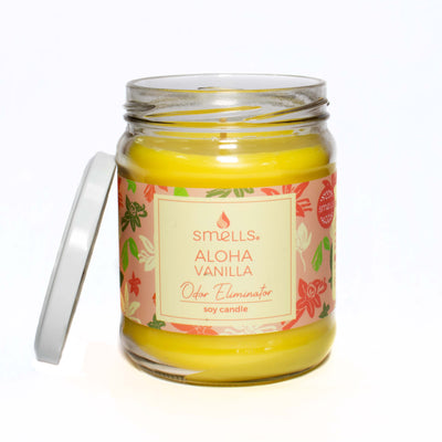 Smells Aloha Vanilla Odor Eliminator Soy Candle