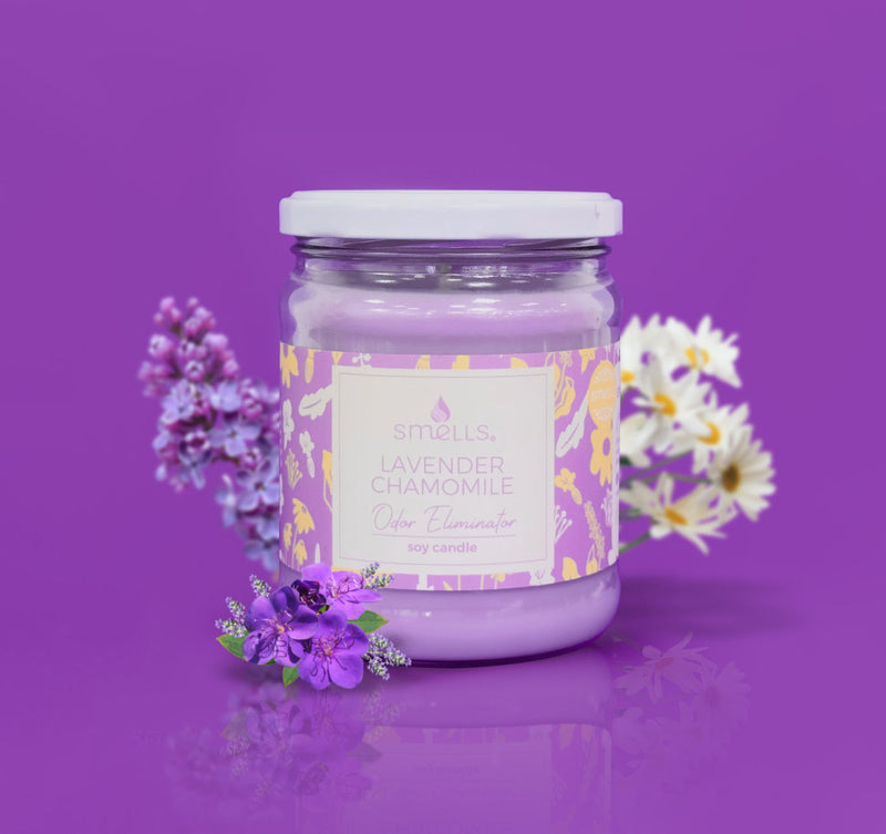 Lavender Chamomile Odor Eliminator Scented Candle