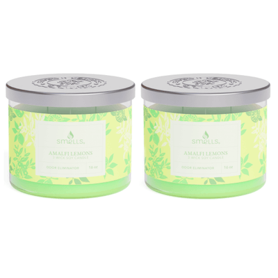 2 Pack - Amalfi Lemons 3-Wick Scented Candle, 16 oz