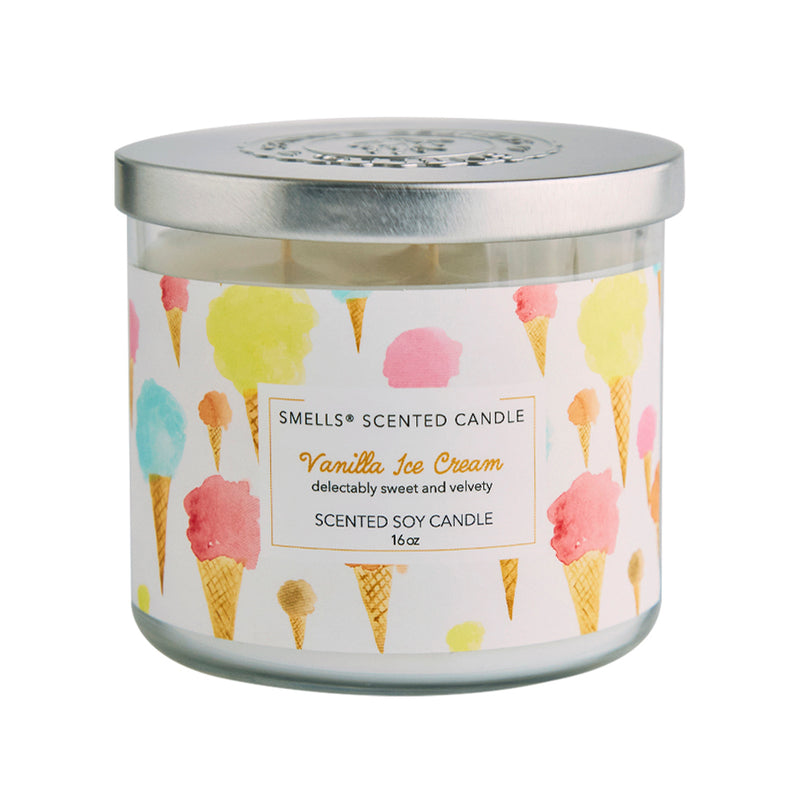Vanilla Ice Cream 3-Wick Scented Candle 16 oz