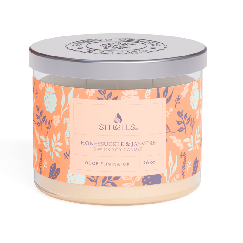 Scented Candle Honeysuckle & Jasmine 3-Wick