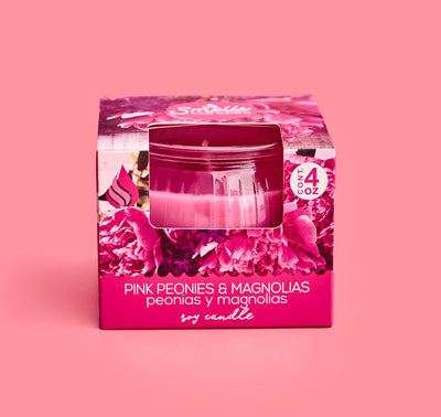 Peonies & Magnolias - Single Wick Scented Candle - 4 oz