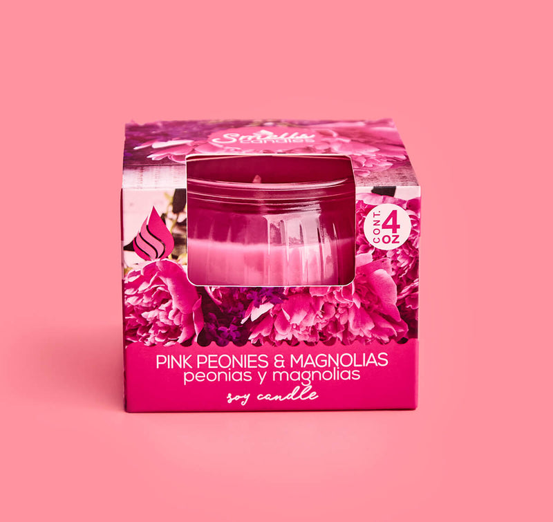 Peonies & Magnolias - Single Wick Scented Candle - 4 oz