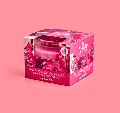 Peonies & Magnolias, Single Wick Scented Candle, 4 oz