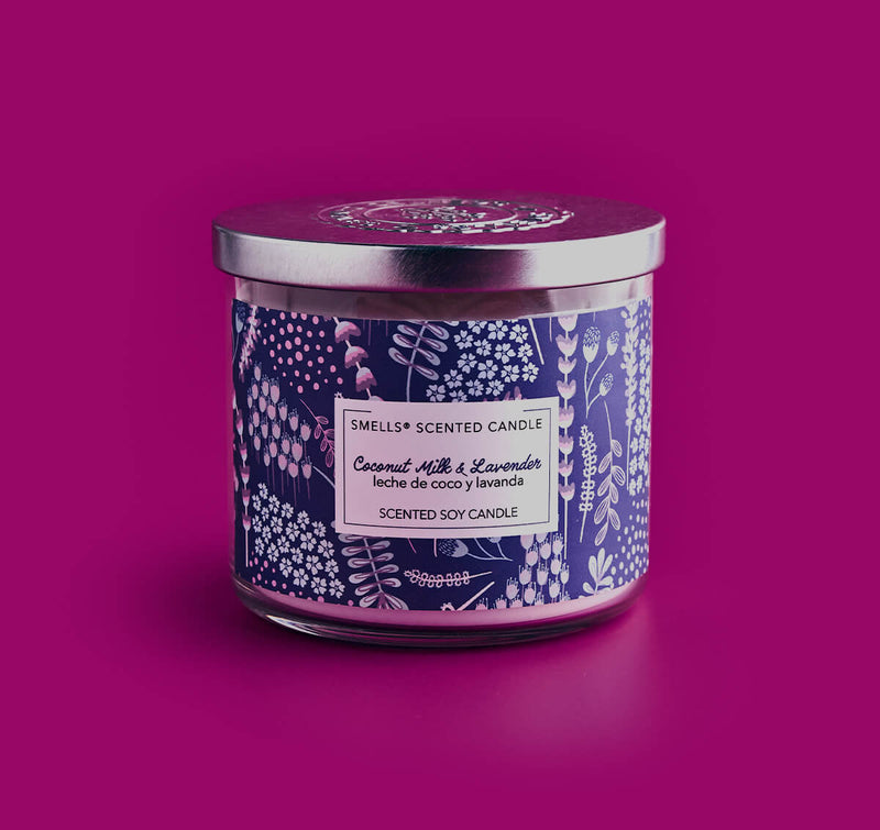 Coconut Milk & Lavender - Scented candle 16 oz - 3-wick