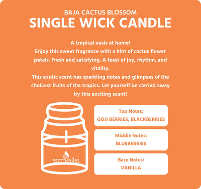 Cactus Blossom Single Wick Scented Candle, 16 oz