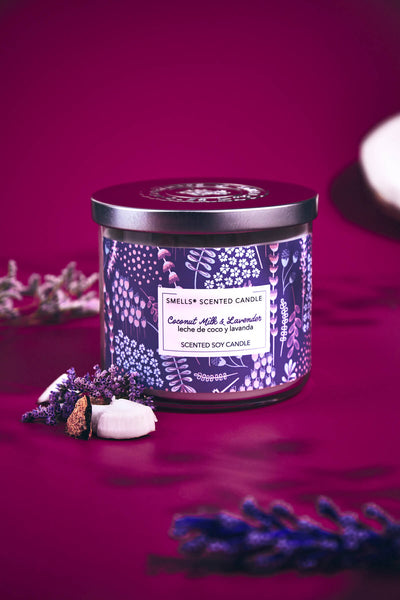 Coconut Milk & Lavender - 3-Wick Scented candle 16 oz,