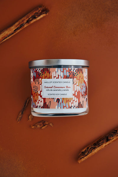 Caramel Cinnamon Bun - Scented Candle 16 oz, 3-wick