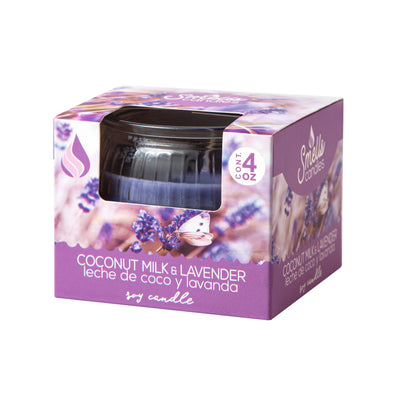 Coconut Milk & Lavender, Scented Candle 4 oz