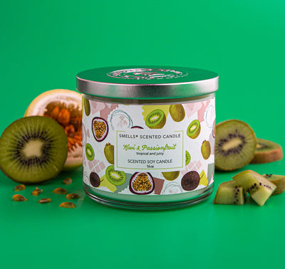 Kiwi & Passionfruit, Scented Candle 16 oz, 3-Wick