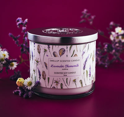 Lavender Chamomile, 3-Wick Scented Candle, 16 oz