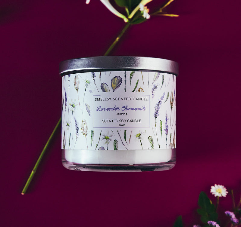 Lavender Chamomile, Scented Candle 16 oz, 3-Wick