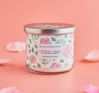 Pink Peonies & Magnolias Scented Candle
